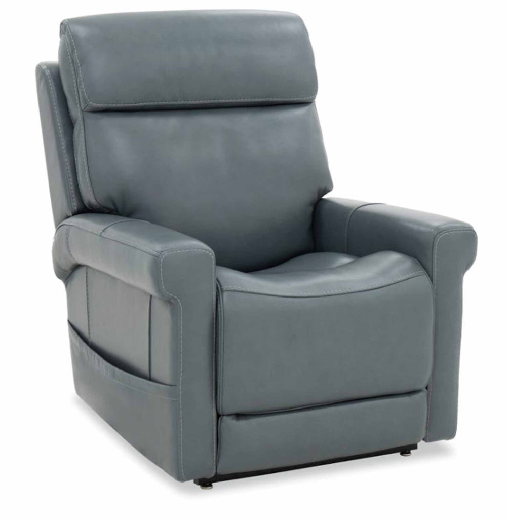 Locke Leather Power Lift Zero Gravity Recliner With Articulating Headrest And Lumbar