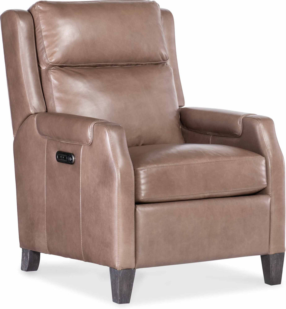 Nelson Leather Power Recliner With Articulating Headrest