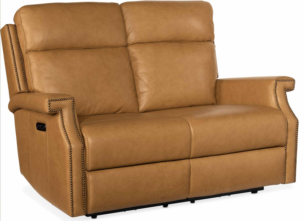 Vaughn Zero Gravity Leather Power Reclining Loveseat With Articulating Headrest