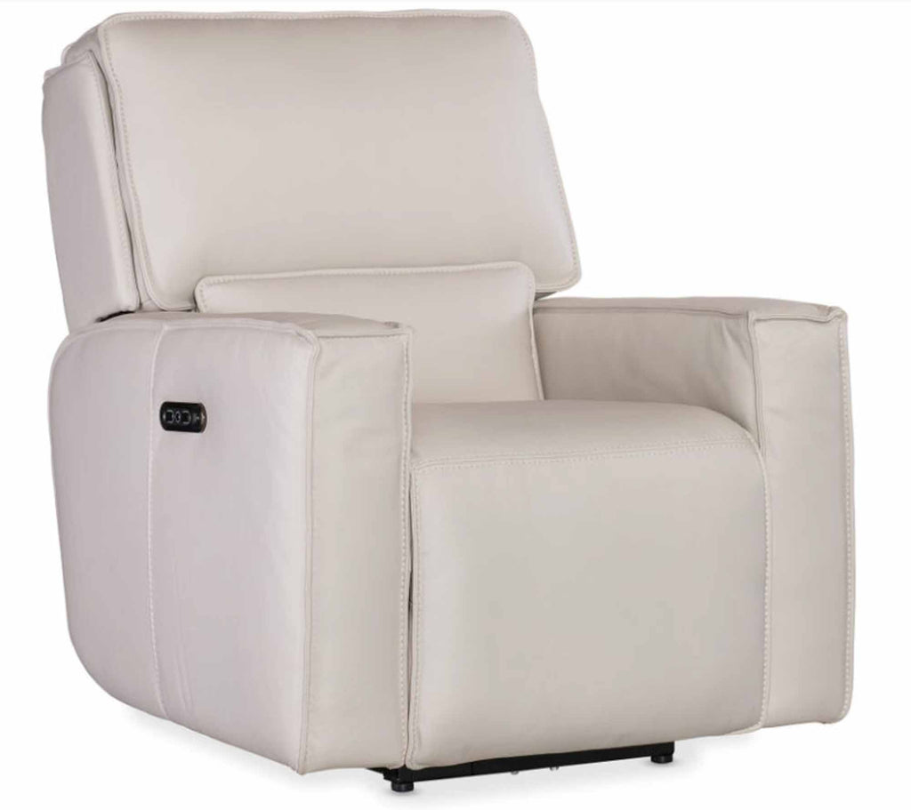 Miles Zero Gravity Leather Power Recliner With Articulating Headrest