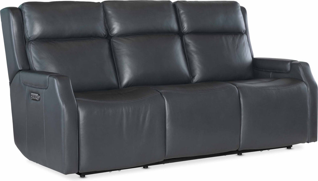 Nelly Zero Gravity Leather Power Reclining Sofa With Articulating Headrest And Lumber