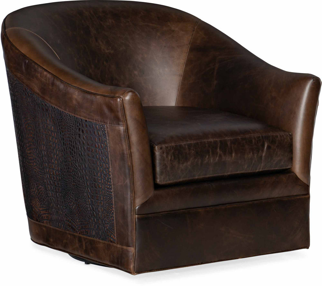 Morrison Leather Swivel Chair | Budget Elegance | Wellington's Fine Leather Furniture