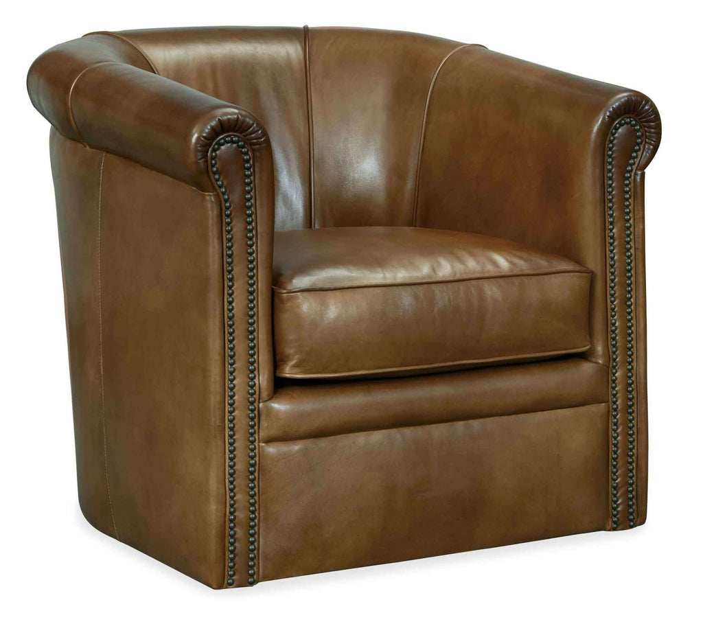 Axton Leather Swivel Chair | Budget Elegance | Wellington's Fine Leather Furniture