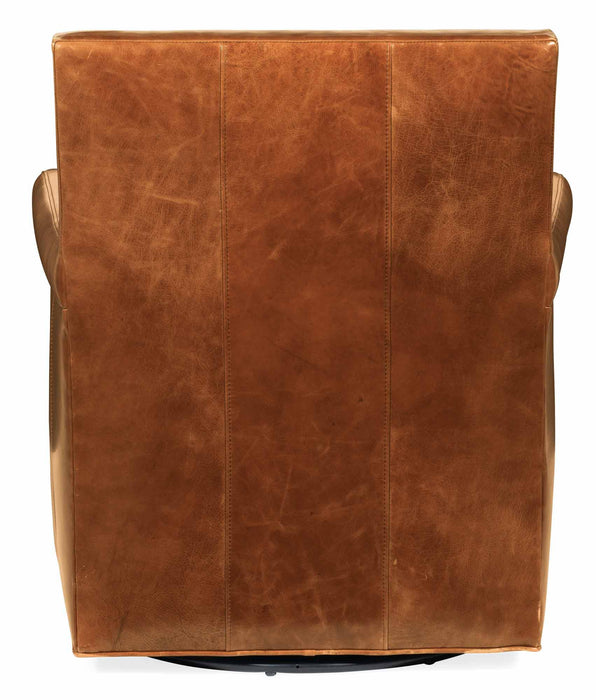 Jilian Leather Swivel Chair