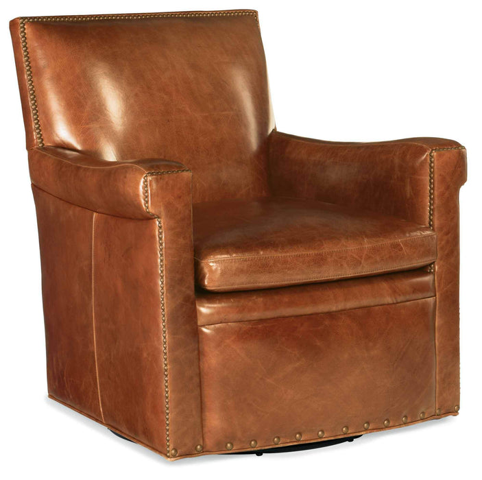 Jilian Leather Swivel Chair