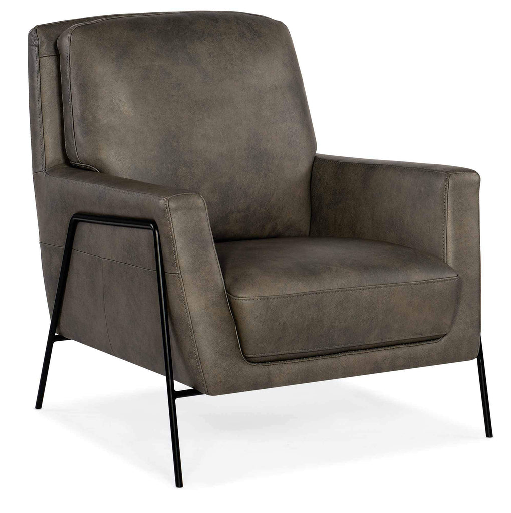 Amette Leather Chair In Grey | Budget Elegance | Wellington's Fine Leather Furniture