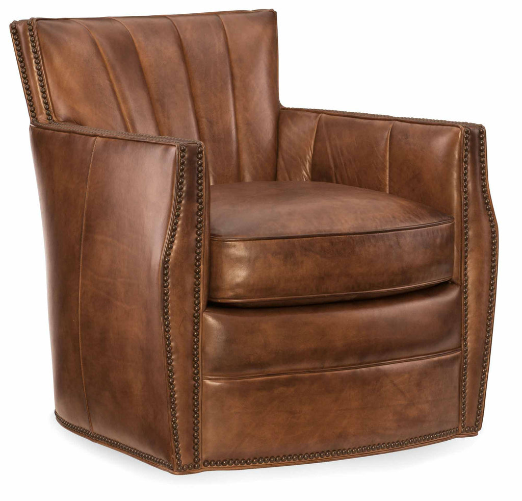 Gibson Leather Swivel Chair | Budget Elegance | Wellington's Fine Leather Furniture