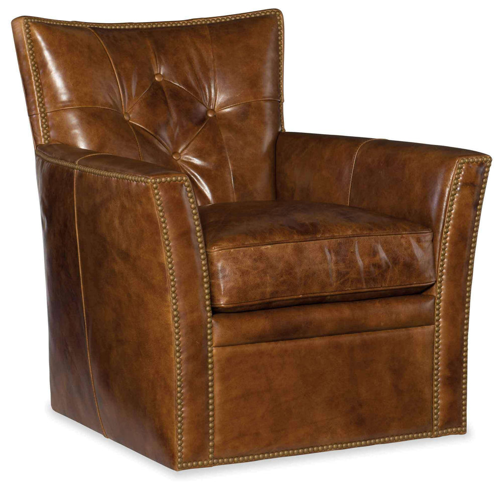 Caleb Leather Swivel Chair | Budget Elegance | Wellington's Fine Leather Furniture