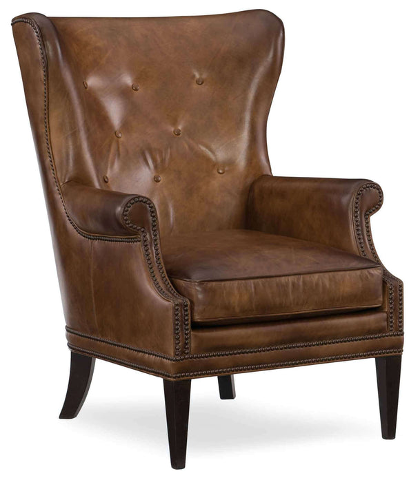 Maya Leather Chair In Brown