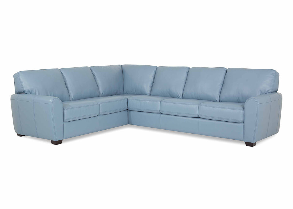 Connecticut Leather Sectional | Budget Decor | Wellington's Fine Leather Furniture