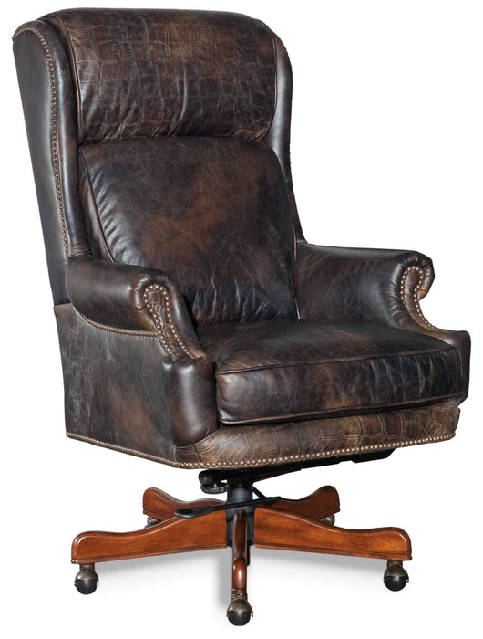Dayton Leather Swivel Tilt Executive Chair | Budget Elegance | Wellington's Fine Leather Furniture