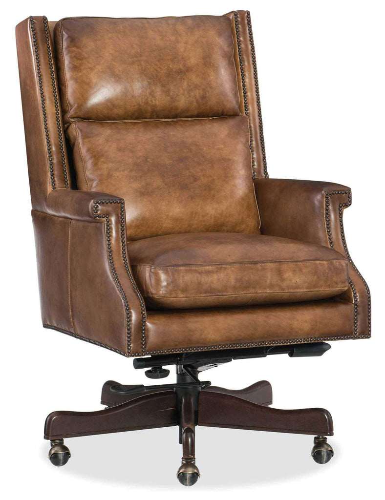 Noble Leather Swivel Tilt Executive Chair | Budget Elegance | Wellington's Fine Leather Furniture