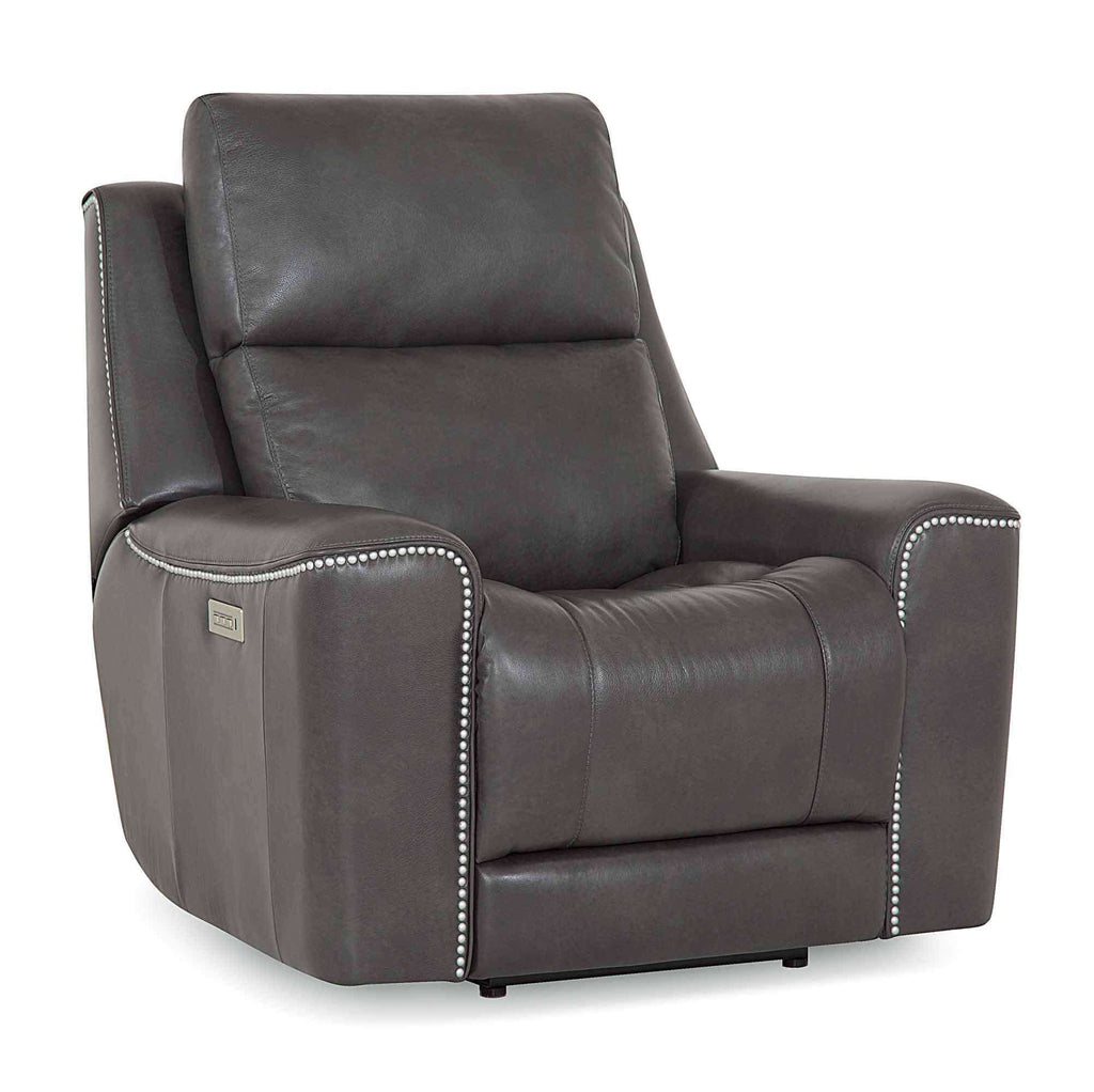 Hastings Leather Wallhugger Power Recliner With Articulating Headrest | Budget Decor | Wellington's Fine Leather Furniture