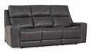 Hastings Leather Power Reclining Sofa With Articulating Headrest | Budget Decor | Wellington's Fine Leather Furniture