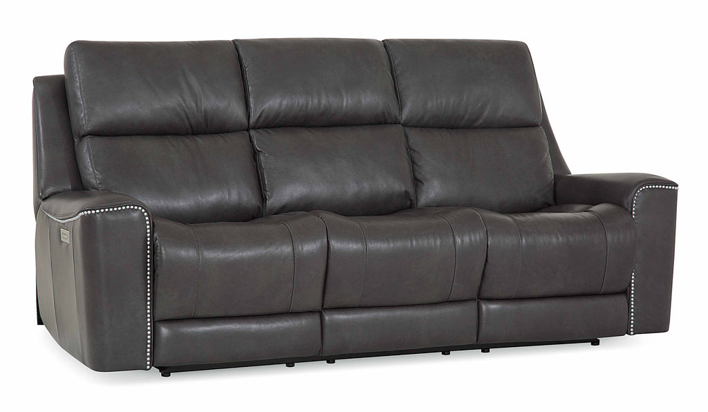 Hastings Leather Power Reclining Loveseat With Articulating Headrest | Budget Decor | Wellington's Fine Leather Furniture