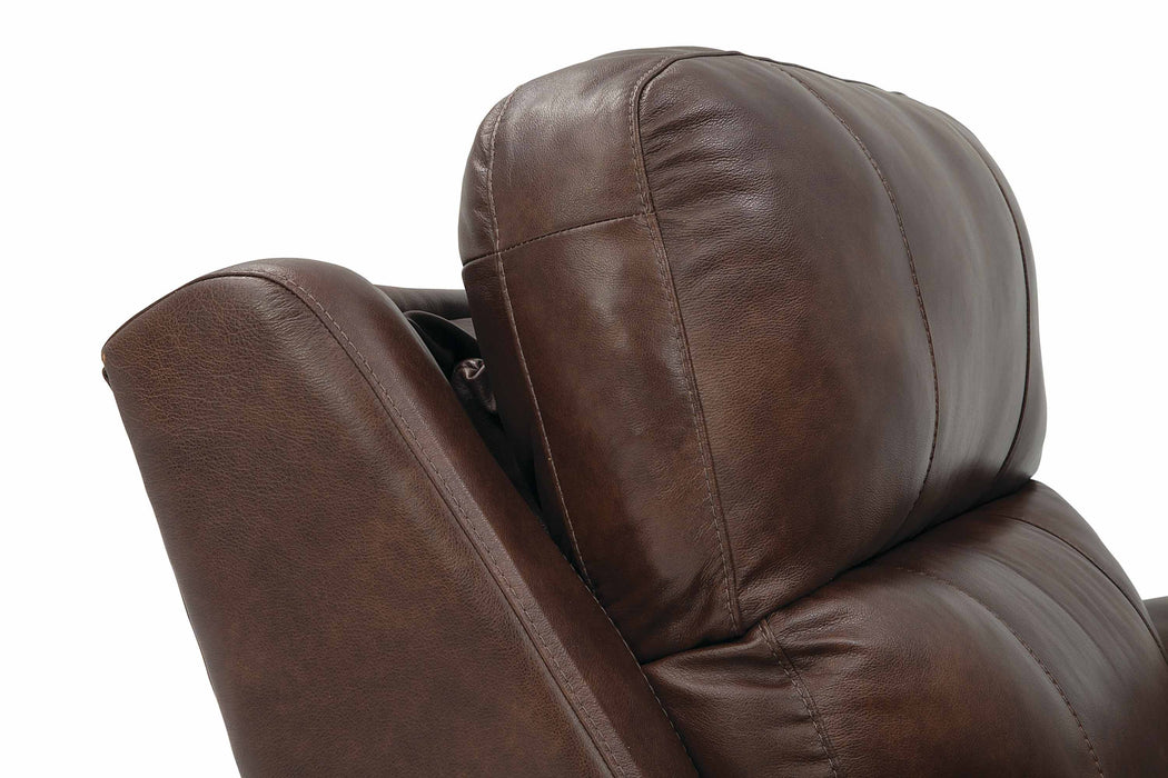 Kenaston Leather Power Reclining Loveseat With Articulating Headrest