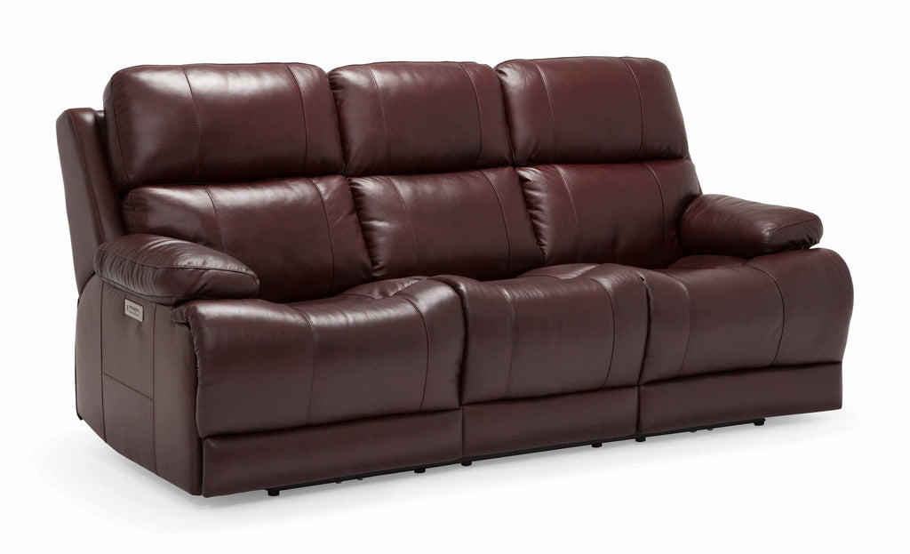 Kenaston Leather Power Reclining Loveseat With Articulating Headrest | Budget Decor | Wellington's Fine Leather Furniture