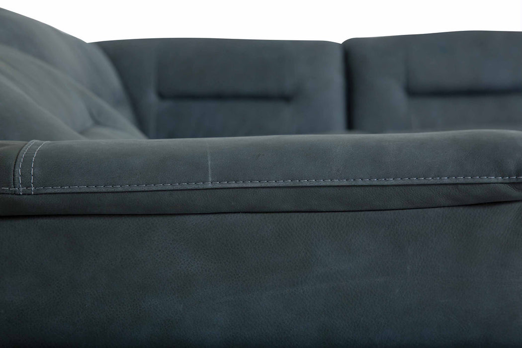 Keoni Leather Power Reclining Sectional With Articulating Headrest | Budget Decor | Wellington's Fine Leather Furniture