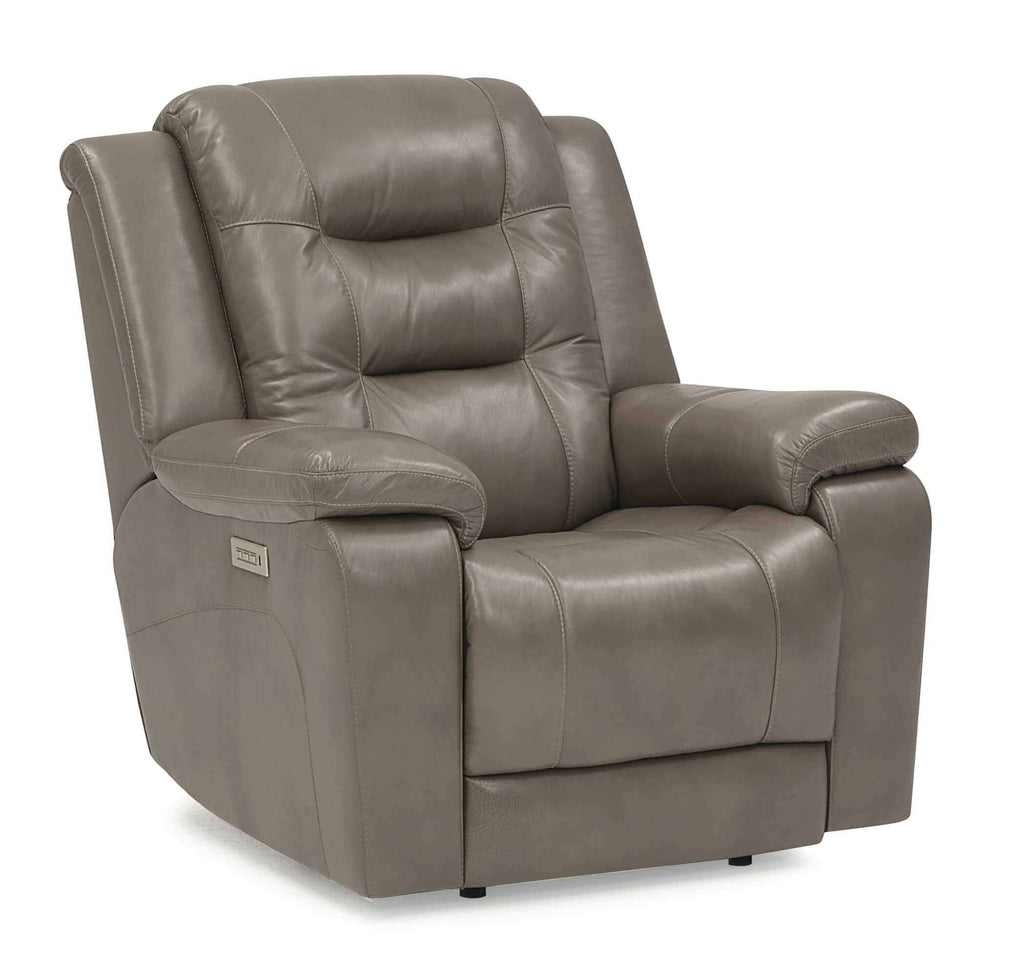 Leighton Leather Wallhugger Power Recliner With Articulating Headrest | Budget Decor | Wellington's Fine Leather Furniture