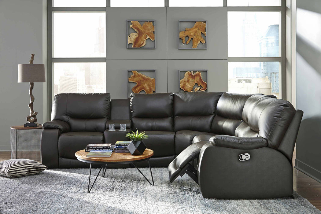 Norwood Leather Reclining Sectional