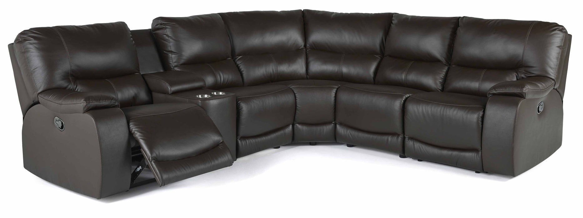 Norwood Leather Reclining Sectional
