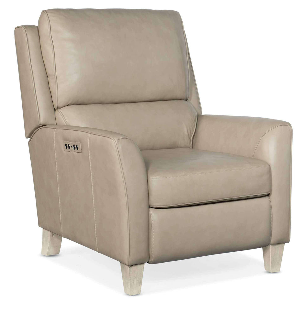 Tommie Leather Power Recliner With Articulating Headrest | Budget Elegance | Wellington's Fine Leather Furniture