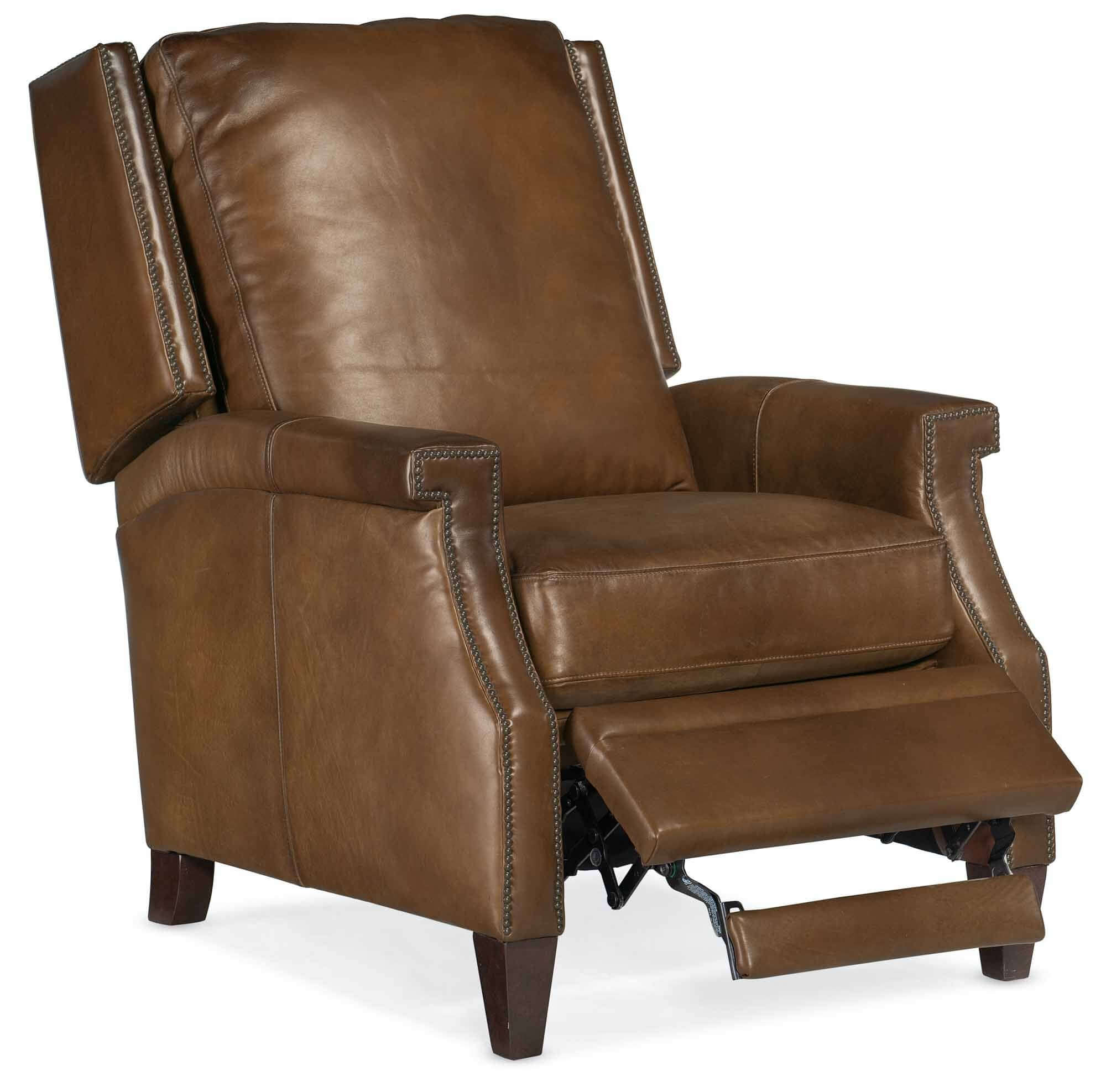 Cole Leather Recliner In Brown | Budget Elegance | Wellington's Fine Leather Furniture
