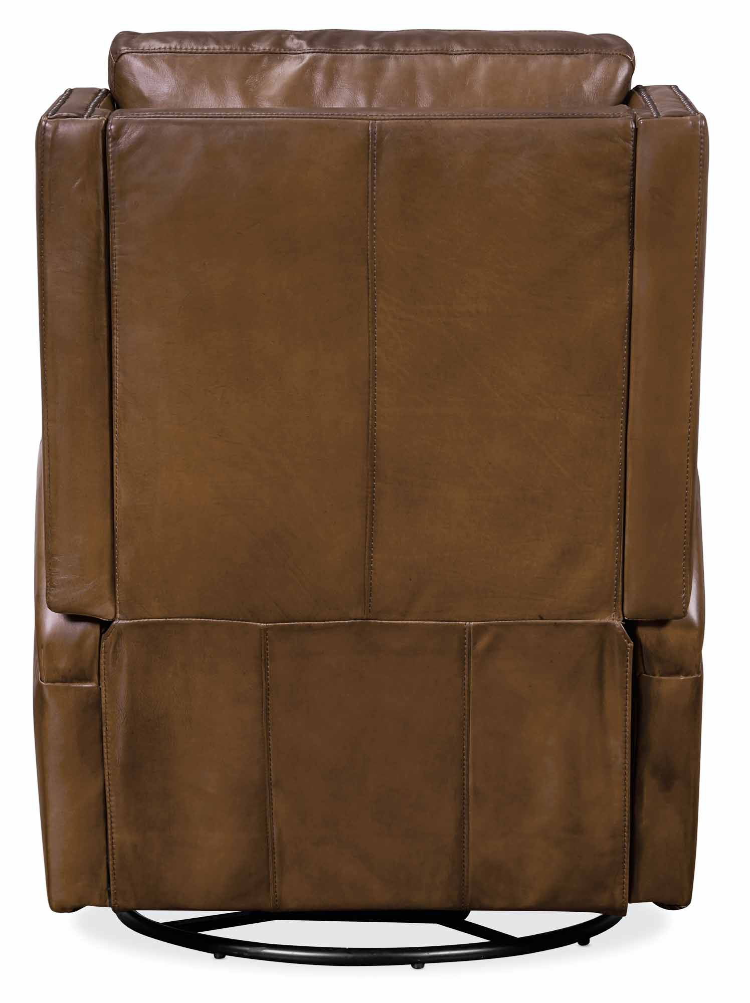 Cole Leather Power Swivel Glider Recliner In Brown | Budget Elegance | Wellington's Fine Leather Furniture