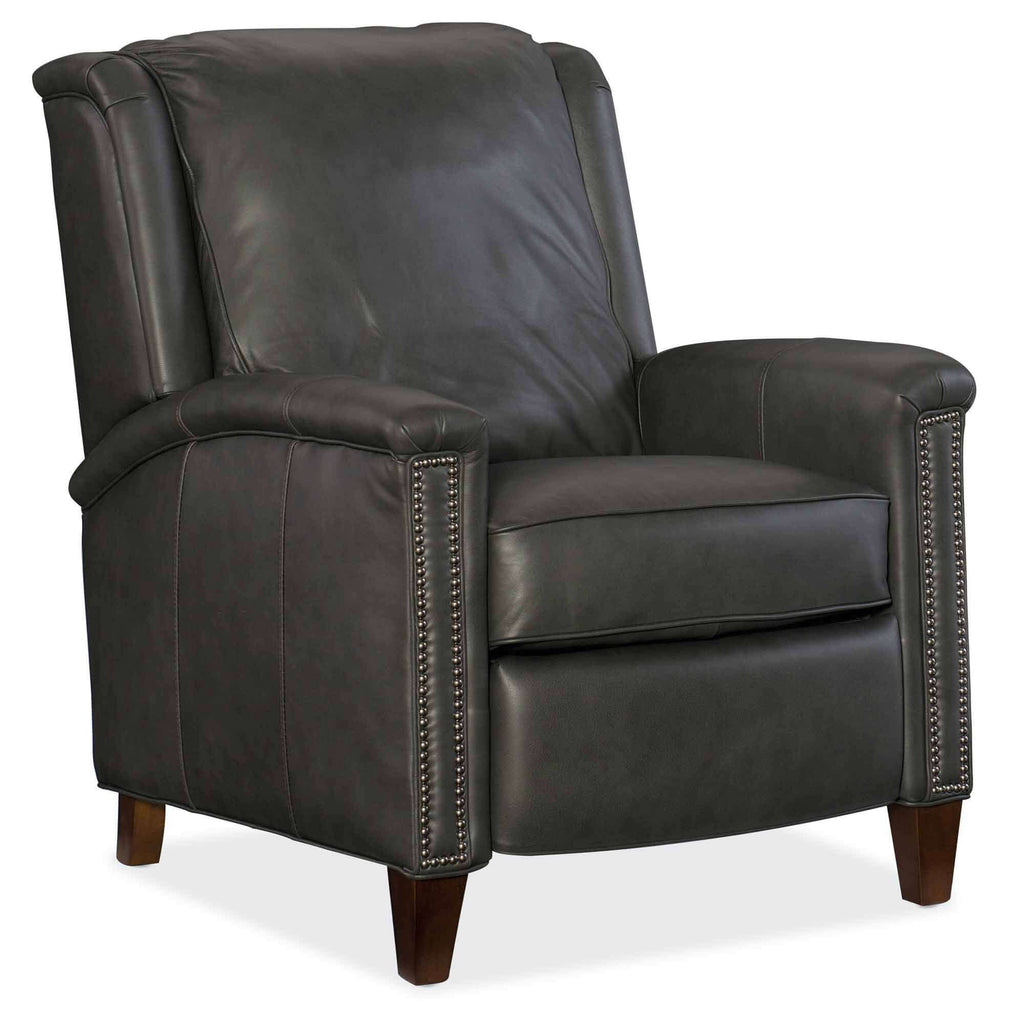 Stossel Leather Recliner In Grey | Budget Elegance | Wellington's Fine Leather Furniture