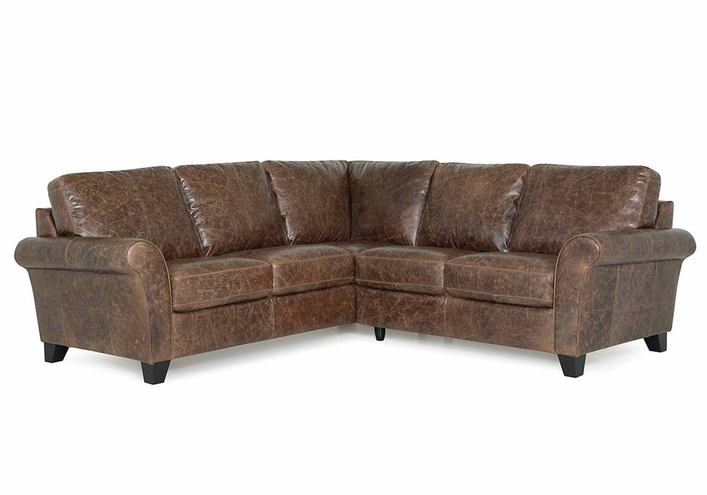 Rosebank Leather Sectional | Budget Decor | Wellington's Fine Leather Furniture