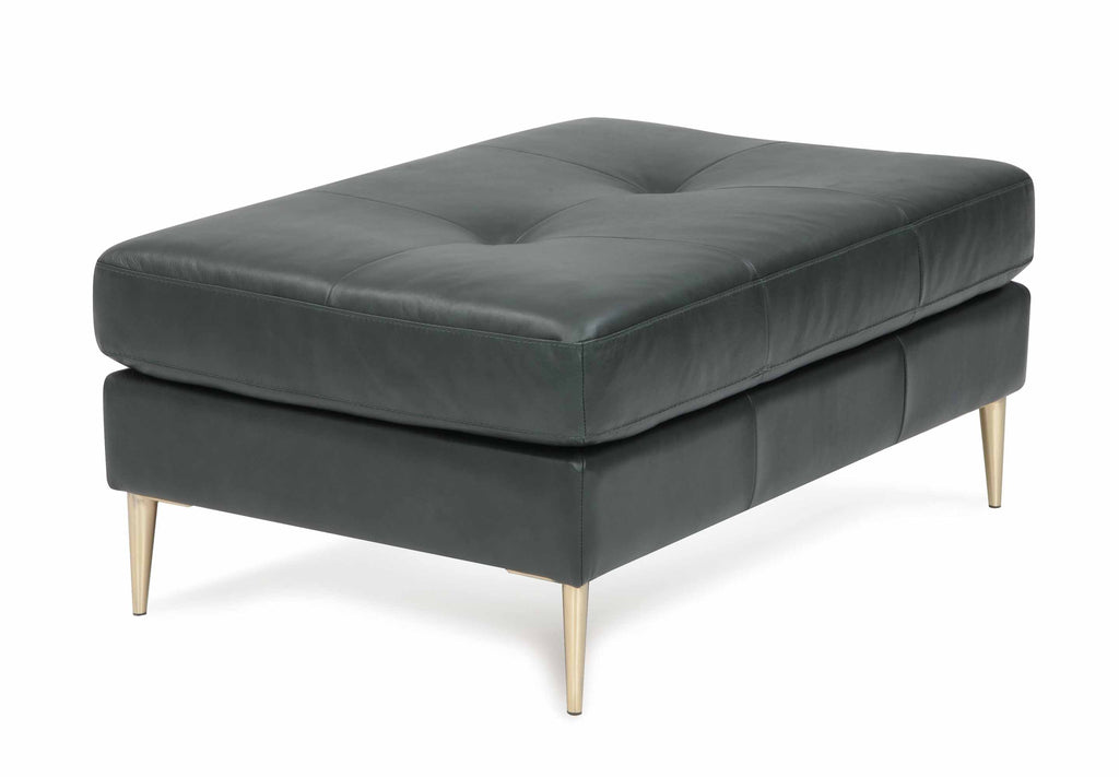 Sherbrook Leather Ottoman | Budget Decor | Wellington's Fine Leather Furniture