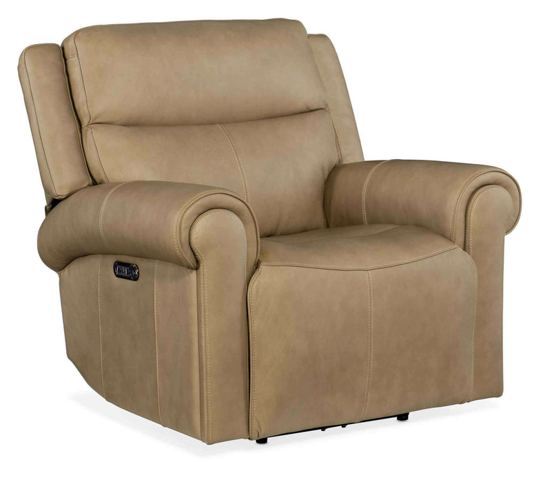 Oberon Zero Gravity Leather Power Recliner With Articulating Headrest