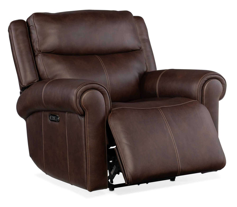 Ogle Zero Gravity Leather Power Recliner With Articulating Headrest