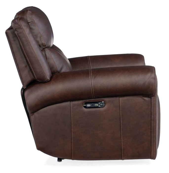 Ogle Zero Gravity Leather Power Recliner With Articulating Headrest