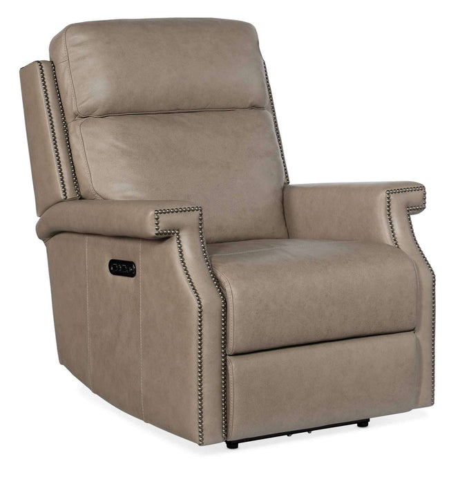 Lopez Zero Gravity Leather Power Recliner With Articulating Headrest
