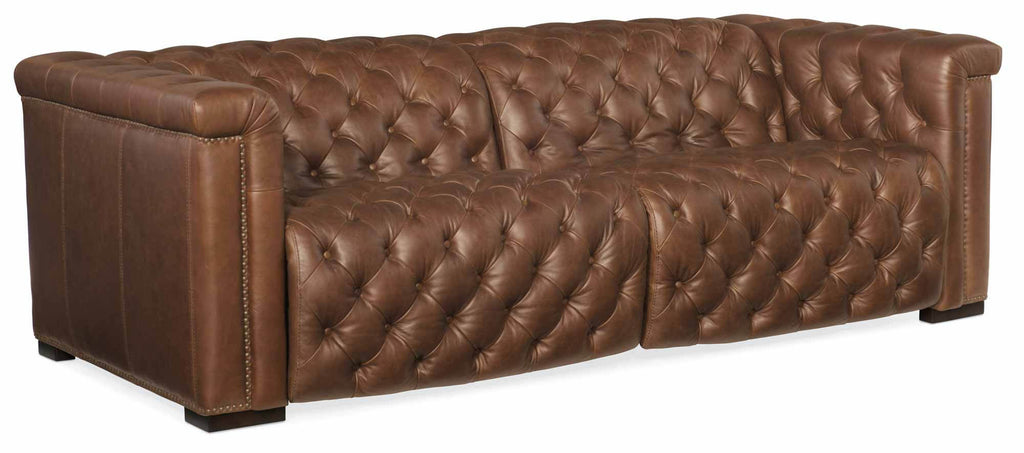 Savion Leather Power Reclining Sofa With Articulating Headrest | Budget Elegance | Wellington's Fine Leather Furniture