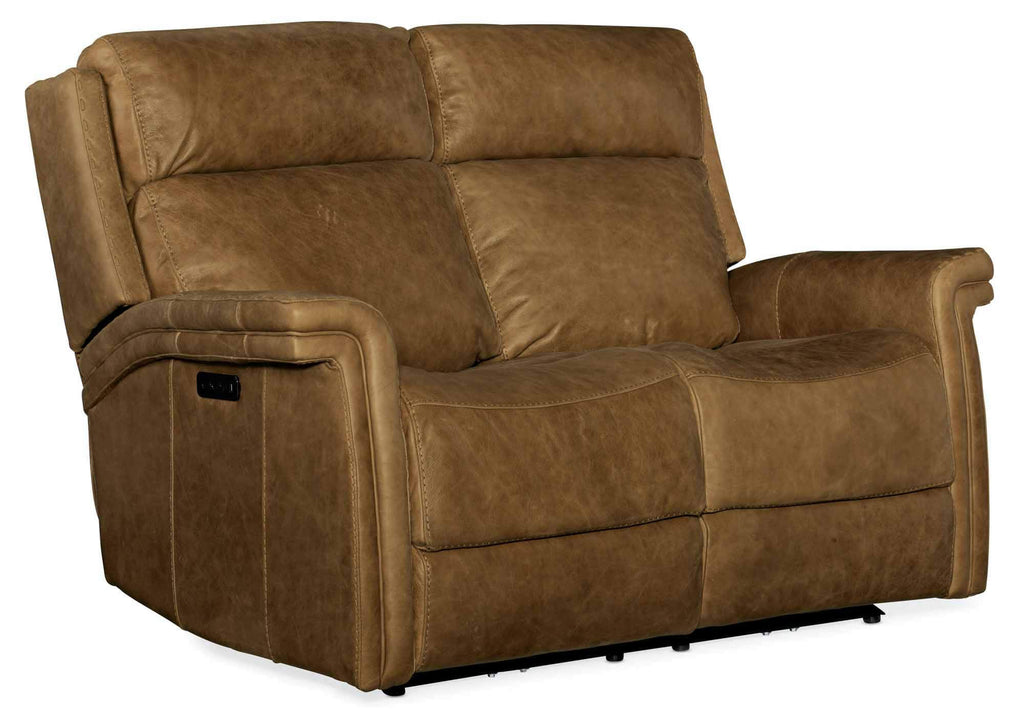 Northside Leather Power Reclining Loveseat With Articulating Headrest | Budget Elegance | Wellington's Fine Leather Furniture