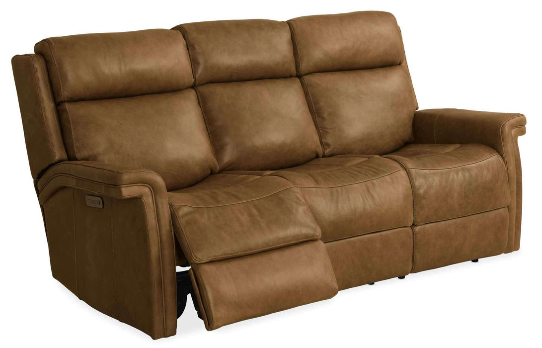 Northside Leather Power Reclining Sofa With Articulating Headrest