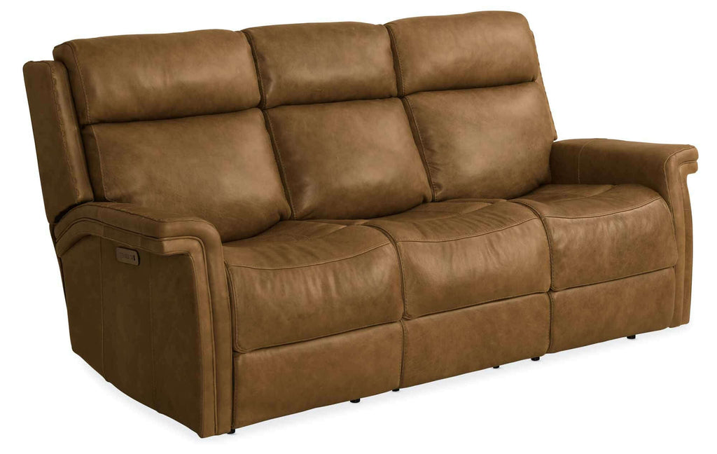 Northside Leather Power Reclining Sofa With Articulating Headrest | Budget Elegance | Wellington's Fine Leather Furniture