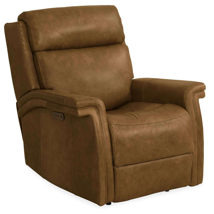 Northside Leather Power Recliner With Articulating Headrest