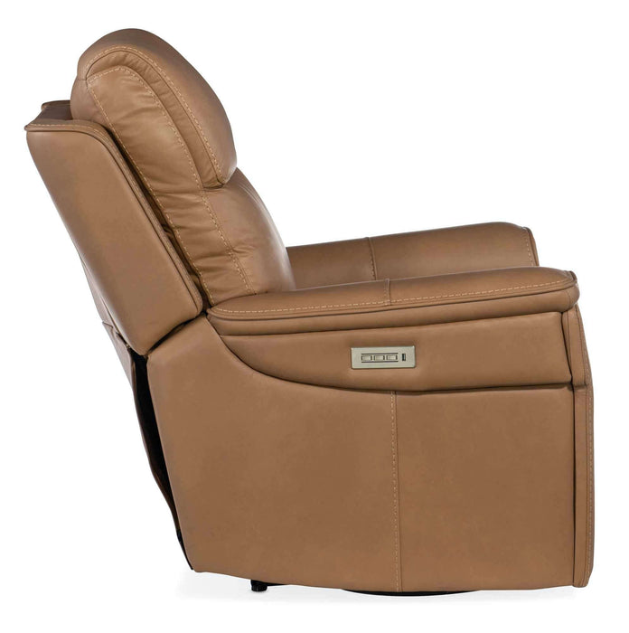 Lyra Leather Zero Gravity Power Recliner With Articulating Headrest And Lumbar In Brown | Budget Elegance | Wellington's Fine Leather Furniture