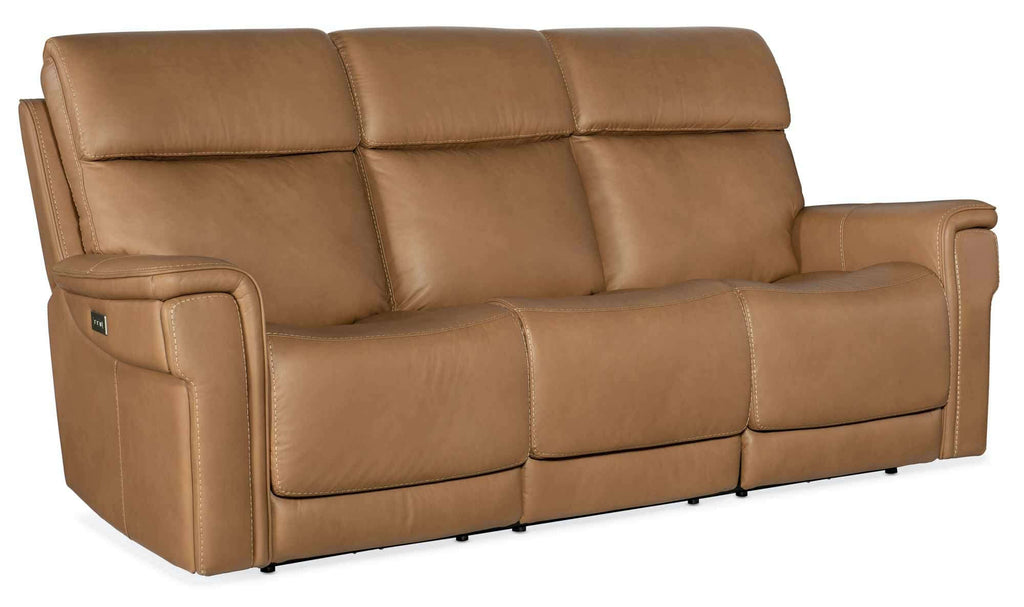 Lyra Leather Zero Gravity Power Reclining Sofa With Articulating Headrest And Lumbar In Brown | Budget Elegance | Wellington's Fine Leather Furniture