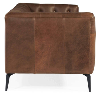 Nicolla Leather Sofa In Brown