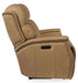 Rhea Leather Zero Gravity Power Reclining Loveseat With Articulating Headrest In Sand | Budget Elegance | Wellington's Fine Leather Furniture