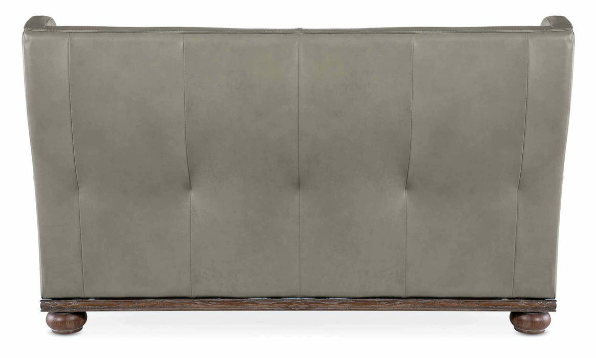 Loops Leather Loveseat In Gray | Budget Elegance | Wellington's Fine Leather Furniture