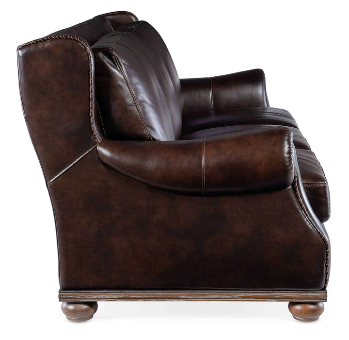Loops Leather Sofa In Brown