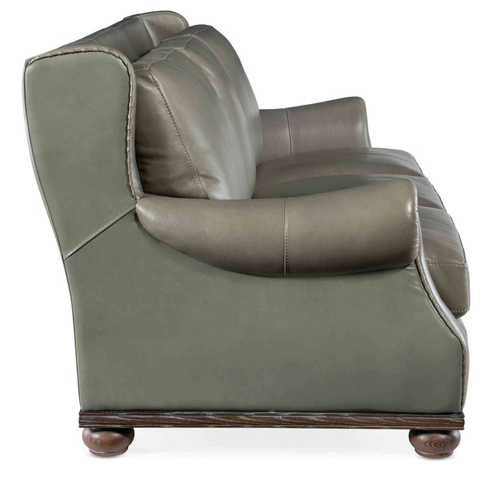 Loops Leather Sofa In Gray