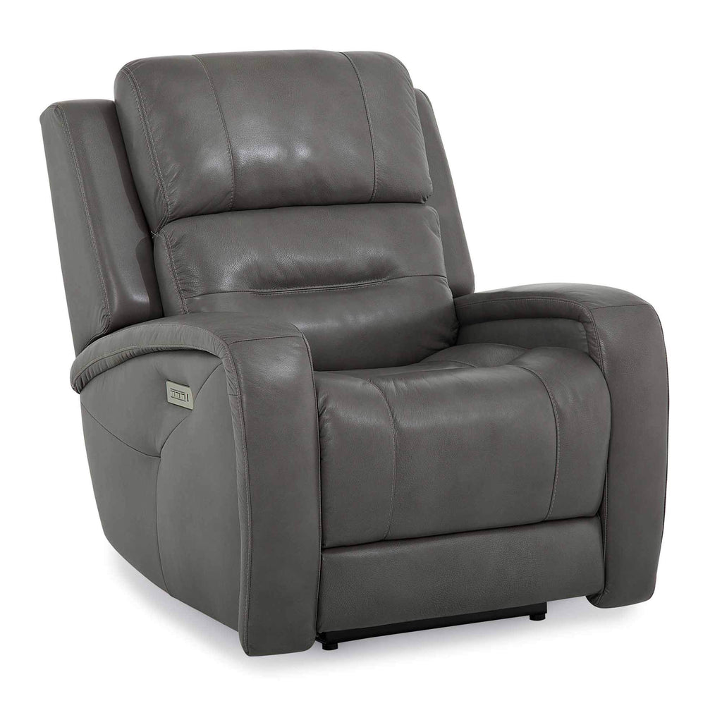 Malone Leather Power Wallhugger Recliner With Articulating Headrest | Budget Decor | Wellington's Fine Leather Furniture