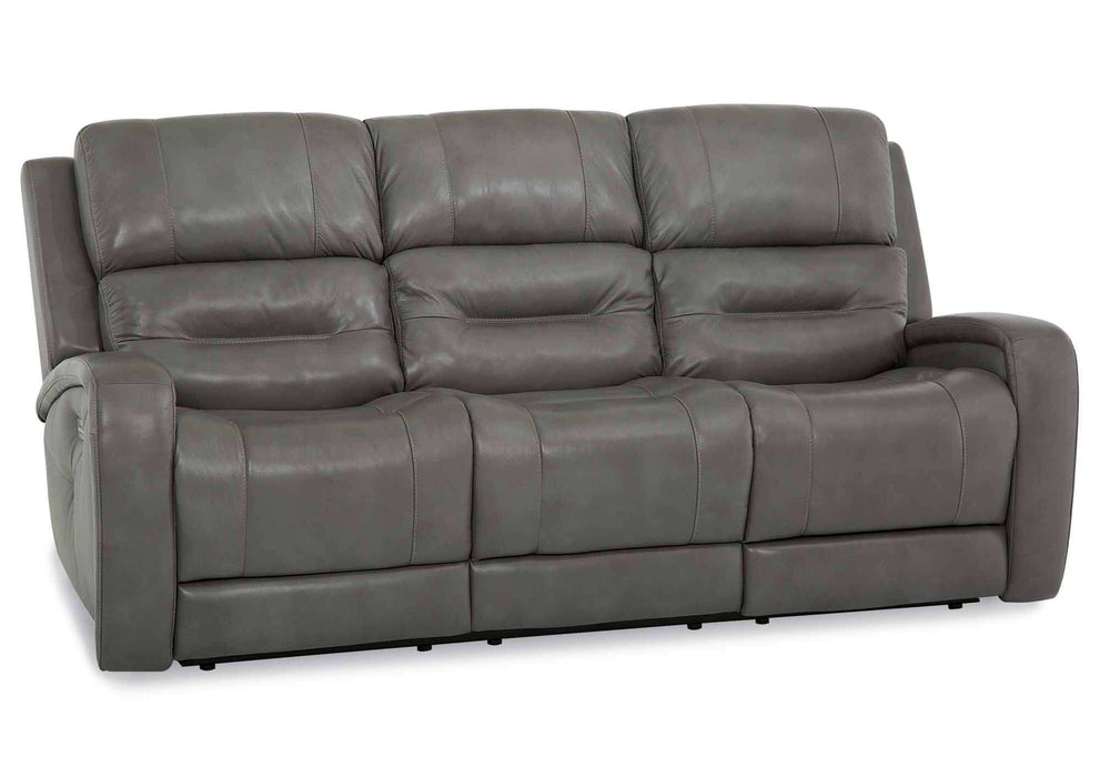 Malone Leather Power Reclining Sofa With Articulating Headrest