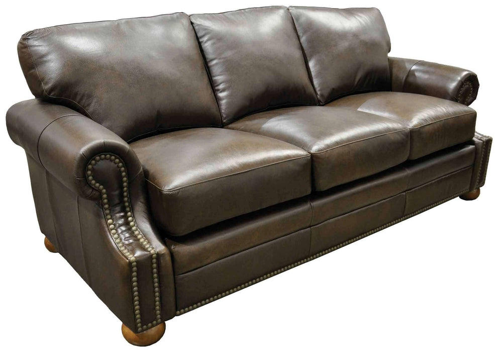Bennett Leather Full Size Sofa Sleeper | American Style | Wellington's Fine Leather Furniture